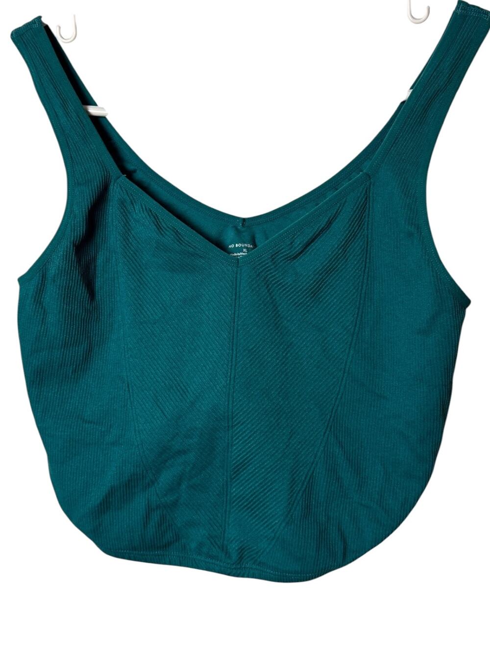 NO Boundaries Loungewear Lined Teal Bra Sz XL